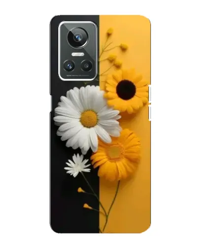 Чехол для Realme GT Neo 3 с картинкой «Подсолнух и ромашка»