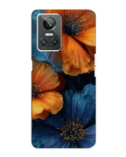 Чохол для Realme GT Neo 3 з картинкою «Яскрава синьо-помаранчева флора» Чохол для Realme GT Neo 3 з картинкою «Яскрава синьо-помаранчева флора»