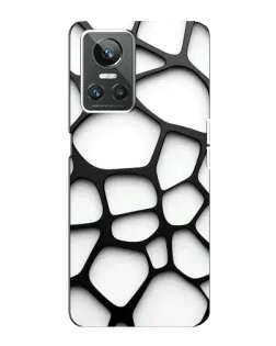 Чохол для Realme GT Neo 3 з картинкою «Біла об'ємна сітка»