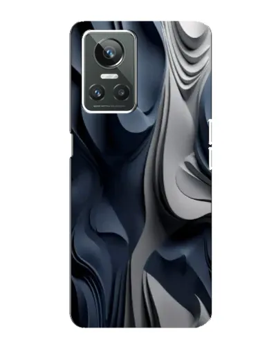 Чехол для Realme GT Neo 3 с картинкой «Объемные синие складки» Чехол для Realme GT Neo 3 с картинкой «Объемные синие складки»
