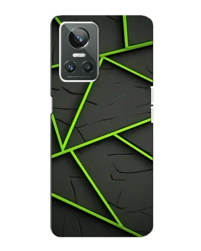 Чехол для Realme GT Neo 3 с картинкой «Зеленые геометрические линии» Чехол для Realme GT Neo 3 с картинкой «Зеленые геометрические линии»