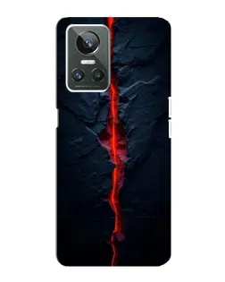 Чехол для Realme GT Neo 3 с картинкой «Kрасная лавовая трещина»