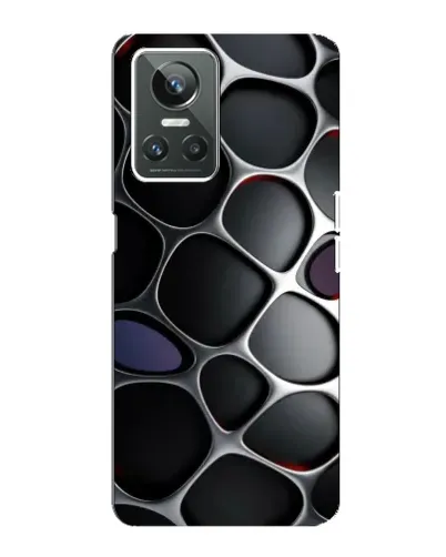Чехол для Realme GT Neo 3 с картинкой «Объемная темная решетка» Чехол для Realme GT Neo 3 с картинкой «Объемная темная решетка»