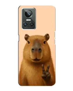 Чехол для Realme GT Neo 3 с картинкой «Капибара виктория» Чехол для Realme GT Neo 3 с картинкой «Капибара виктория»