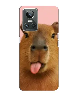 Чехол для Realme GT Neo 3 с картинкой «Капибара с языком» Чехол для Realme GT Neo 3 с картинкой «Капибара с языком»
