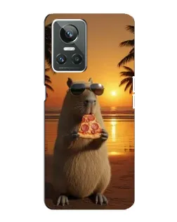 Чехол для Realme GT Neo 3 с картинкой «Капибара с пиццей» Чехол для Realme GT Neo 3 с картинкой «Капибара с пиццей»