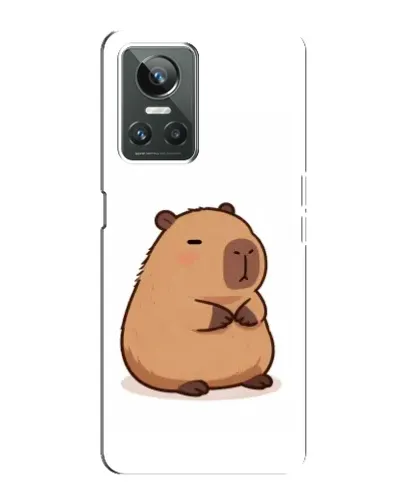 Чехол для Realme GT Neo 3 с картинкой «Толстенькая капибара»