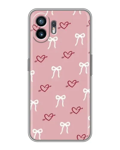 Чехол для Realme GT Neo 5 SE (5G) с картинкой «Сердца и банты»