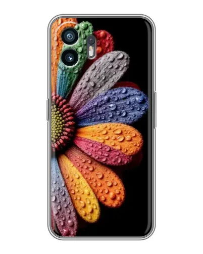 Чехол для Realme GT Neo 5 SE (5G) с картинкой «Радужный цветок»