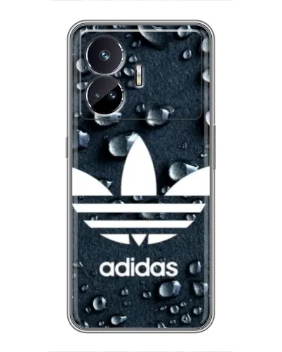 Чехол для Realme GT Neo 5 с картинкой «Adidas Trefoil Blue»