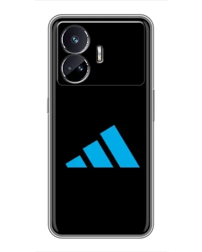 Чехол для Realme GT Neo 5 с картинкой «Adidas Cyan Logo»