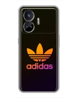 Чехол для Realme GT Neo 5 с картинкой «Градиент Adidas»