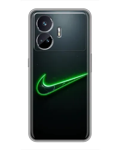 Чехол для Realme GT Neo 5 с картинкой «Неоновый контур Nike» Чехол для Realme GT Neo 5 с картинкой «Неоновый контур Nike»