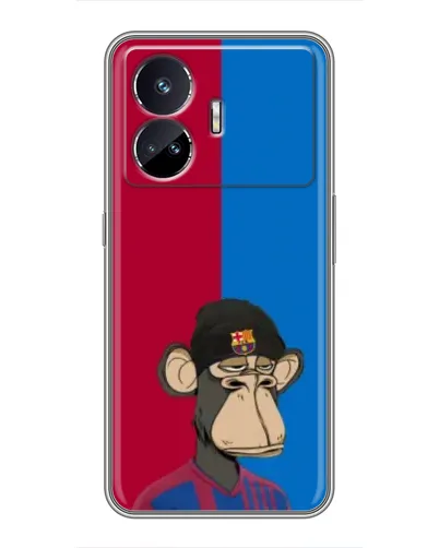 Чехол для Realme GT Neo 5 с картинкой «Bored Ape — фанат Барсы» Чехол для Realme GT Neo 5 с картинкой «Bored Ape — фанат Барсы»