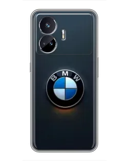 Чехол для Realme GT Neo 5 с картинкой «Логотип BMW — минимализм»