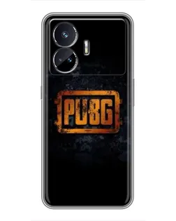 Чехол для Realme GT Neo 5 с картинкой «PUBG — золотой логотип»