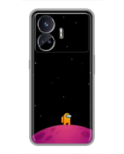 Чехол для Realme GT Neo 5 с картинкой «Одинокий герой на планете»