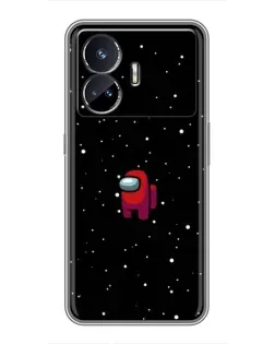 Чехол для Realme GT Neo 5 с картинкой «Красный Among Us»