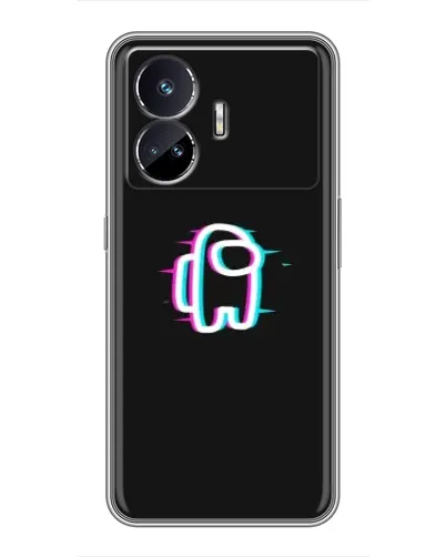 Чехол для Realme GT Neo 5 с картинкой «Among Us неон»