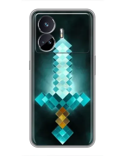 Чехол для Realme GT Neo 5 с картинкой «Алмазный меч неон»