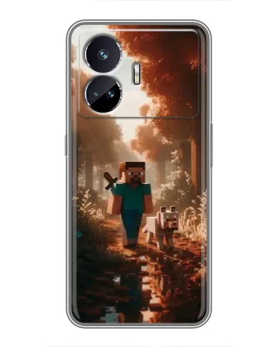 Чехол для Realme GT Neo 5 с картинкой «Стив в лесу»