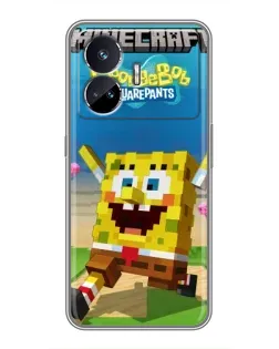 Чехол для Realme GT Neo 5 с картинкой «Губка Боб Minecraft» Чехол для Realme GT Neo 5 с картинкой «Губка Боб Minecraft»
