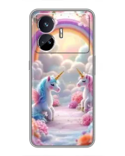Чехол для Realme GT Neo 5 с картинкой «Радуга и единороги» Чехол для Realme GT Neo 5 с картинкой «Радуга и единороги»