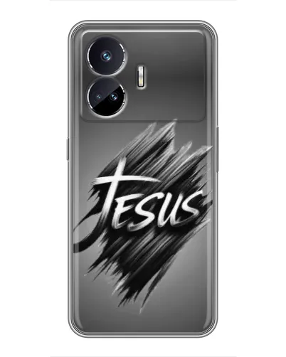 Чехол для Realme GT Neo 5 с картинкой «Надпись Jesus Graffiti» Чехол для Realme GT Neo 5 с картинкой «Надпись Jesus Graffiti»