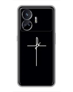 Чехол для Realme GT Neo 5 с картинкой «Тонкий крест» Чехол для Realme GT Neo 5 с картинкой «Тонкий крест»