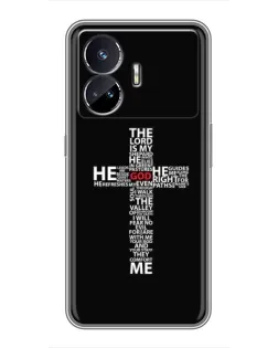 Чехол для Realme GT Neo 5 с картинкой «Текстовый крест» Чехол для Realme GT Neo 5 с картинкой «Текстовый крест»