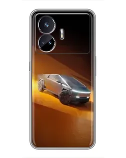 Чехол для Realme GT Neo 5 с картинкой «Cybertruck в пустыне» Чехол для Realme GT Neo 5 с картинкой «Cybertruck в пустыне»