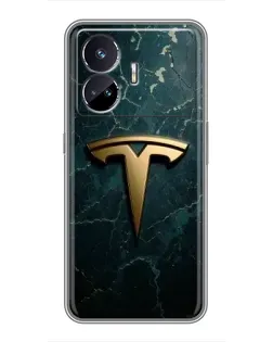 Чехол для Realme GT Neo 5 с картинкой «Мраморная Tesla Gold» Чехол для Realme GT Neo 5 с картинкой «Мраморная Tesla Gold»