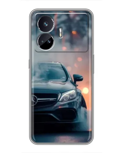 Чехол для Realme GT Neo 5 с картинкой «Mercedes — ночной город»