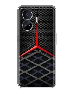 Чехол для Realme GT Neo 5 с картинкой «Mercedes Carbon Grid»