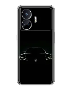 Чохол для Realme GT Neo 5 з картинкою «Mercedes — силует авто»