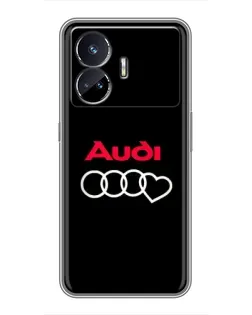 Чехол для Realme GT Neo 5 с картинкой «Логотип Audi Heart» Чехол для Realme GT Neo 5 с картинкой «Логотип Audi Heart»