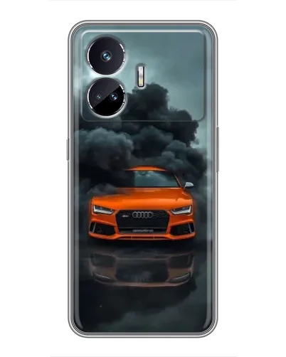 Чехол для Realme GT Neo 5 с картинкой «Audi в облаках дыма»