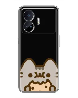 Чехол для Realme GT Neo 5 с картинкой «Пушин на черном»