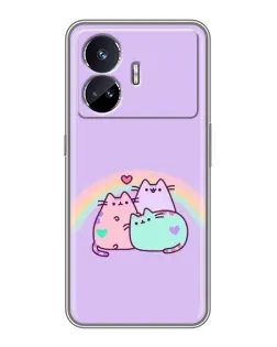 Чехол для Realme GT Neo 5 с картинкой «Радужные Пушины»