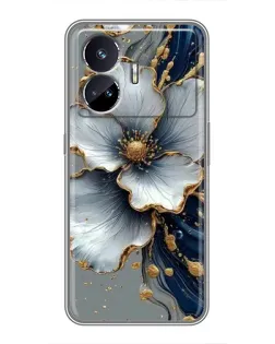 Чехол для Realme GT Neo 5 с картинкой «Белый цветок и золотой флюид» Чехол для Realme GT Neo 5 с картинкой «Белый цветок и золотой флюид»