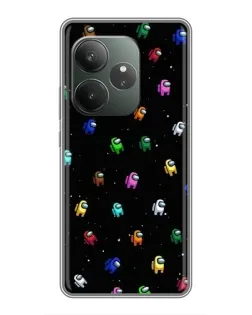 Чехол для Realme GT Neo 6 SE с картинкой «Экипаж Among Us»
