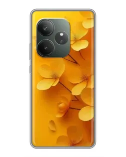 Чехол для Realme GT Neo 6 SE с картинкой «Золотые лепестки» Чехол для Realme GT Neo 6 SE с картинкой «Золотые лепестки»