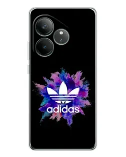 Чехол для Realme GT Neo 6 с картинкой «Взрыв красок Adidas»