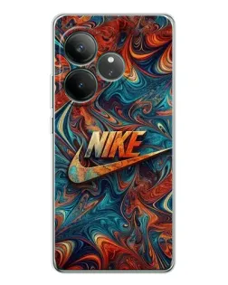 Чехол для Realme GT Neo 6 с картинкой «Nike в абстракции»