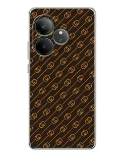 Чохол для Realme GT Neo 6 з картинкою «Gucci — золоті діагоналі»