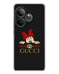 Чохол для Realme GT Neo 6 з картинкою «Мінні Маус Gucci — чорний»