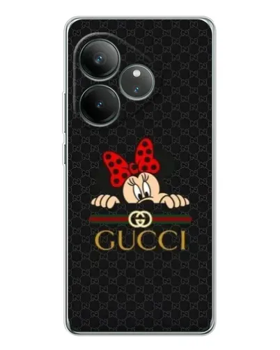 Чохол для Realme GT Neo 6 з картинкою «Мінні Маус Gucci — чорний»