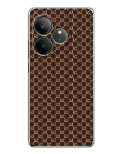 Чохол для Realme GT Neo 6 з картинкою «Gucci — шоколадна сітка»