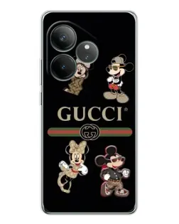 Чохол для Realme GT Neo 6 з картинкою «Gucci — герої Disney та монограма»