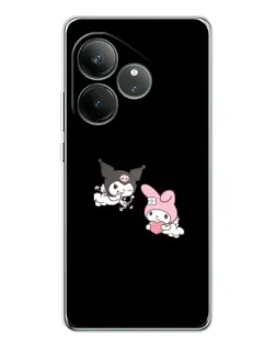 Чехол для Realme GT Neo 6 с картинкой «My Melody и Kuromi»